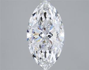 เพชรเลี้ยงในห้องปฏิบัติการ สี D รูปทรงแฟนซีไลท์มาร์คีส์ สำหรับทำเครื่องประดับทองคำโดย VB Fine Jewellery พร้อมใบรับรอง - Product Image 1