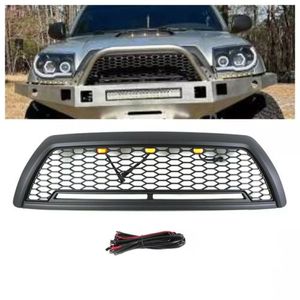 2006-2009 per Toyota 4 runner griglia anteriore nero a nido d'ape con 3 luci auto Grill misura - Product Image 1