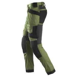 RICSA INTERNATIONAL <b>Men's</b> Olive <b>Green</b> Polyester CE Certified Reflective Work <b>Pants</b> Multiple Pockets Abrasion Resistant <b>Cargo</b> - Product Image 4