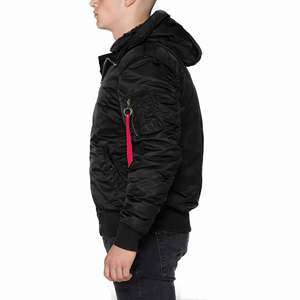 Blouson aviateur rétro d'hiver de qualité supérieure personnalisé pour homme, en nylon épais avec fermeture éclair, style classique de pilote - Product Image 6