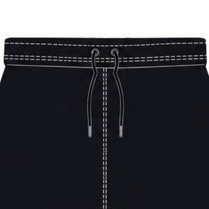 Pantalones Cortos de Rugby Blancos y Negros con Cordón Ajustable, Cintura Elástica, Ribete en Contraste, Personalizables, Transpirables, para Entrenamiento Deportivo y Rendimiento en Equipo - Product Image 6