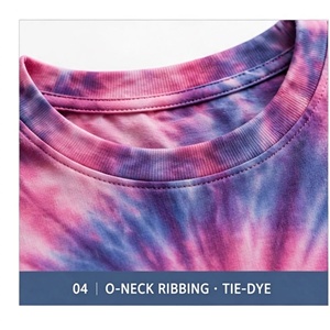 Wholesale Women's <b>Tie</b> <b>Dye</b> Short Sleeve T-<b>Shirt</b> Crew Neck Regular Fit Cotton Jersey Casual Summer Top Casual summer outfit - Product Image 5