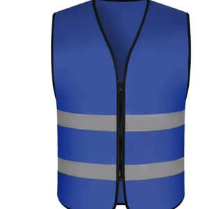 Chaqueta de Trabajo de Alta Visibilidad con Cremallera, Chaleco de Seguridad de Poliéster, Ajustable, Transpirable, Ropa de Seguridad Reflectante - Product Image 1