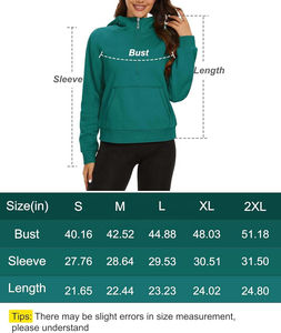 OEM Custom High Quality Women's Sweatshirt Half <b>Zip</b> Fleece Pullover Cropped Sweat Shirt <b>Quarter</b> <b>Zip</b> Pullover <b>Sweaters</b> - Product Image 6