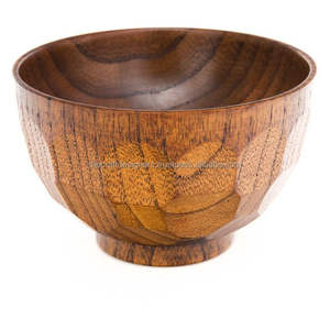 Ustensiles de cuisine Bol à pouding bol de rangement surdimensionné en bois d'acacia véritable bols de service multifonctionnels à un coût impressionnant - Product Image 4