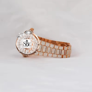 Reloj de Diamantes de Primera Calidad, Totalmente Cubierto de Diamantes, con Función Numérica, Reloj de Acero Inoxidable para Hombre y Mujer - Product Image 3