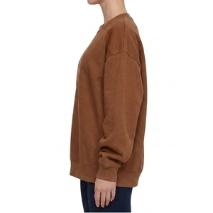 Sudadera de Cuello Redondo de Algodón para Mujer, Forro Polar Suave, Ropa Casual, Proveedor Mayorista - Product Image 2