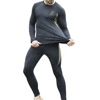 Ensemble de sous-vêtements d'hiver pour homme, design personnalisé, imprimé, vêtements de sport performants, couleurs personnalisées, coupe athlétique confortable, respirant