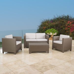 Set di 4 Pezzi di Mobili da Esterno per Patio, Durevoli ed Eleganti, Collezione PUERTA - Product Image 3