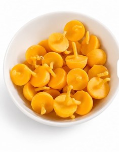 Pure Cow Ghee Fragrance Battis Kesar Scented <b>Candle</b> Chips Yellow Wax Aromatherapy <b>Candle</b> Crystals Bulk for Home Decor - Product Image 2