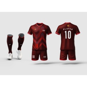 Vente flash - Tenue de football pour homme adulte à manches courtes avec nom d'équipe classique, 100% polyester, kits de sublimation de haute qualité - Product Image 2