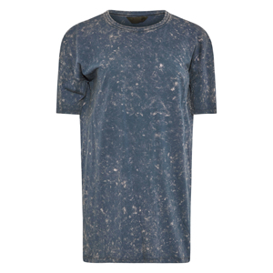 T-shirt femme personnalisé avec logo, en coton délavé à l'acide, manches courtes, imprimé sur toute la surface, t-shirt épais délavé à l'acide pour femme - Product Image 4