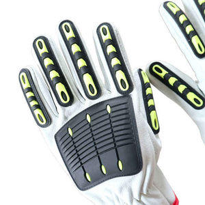 Guantes de Rescate Ligeros, Guantes de Protección de Seguridad Personalizados para el Trabajo, Guantes de Bombero Impermeables al por Mayor, Guantes de Cuero Vacuno Resistentes al Fuego - Product Image 4