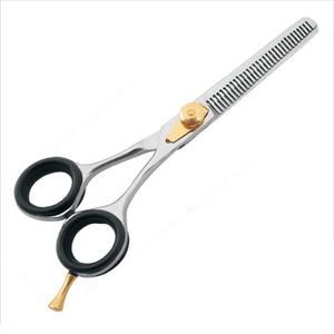 <b>Thinning</b> <b>Scissors</b> Stainless Steel <b>Hair</b> Dressing <b>Scissors</b> with Adjustable Screw and Finger Rest for <b>Hair</b> Texturizing and Blending - Product Image 1