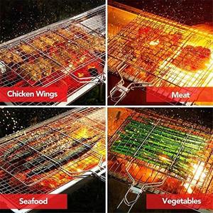 Bold Blossom Top Seller Premium Quality Stainless Steel <b>Wire</b> <b>Net</b> Steaming Barbecue Rack Oven BBQ Grill Grate Mesh Grid wholesale - Product Image 2