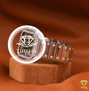 Reloj de Pulsera de Lujo con Esfera Azul y Diamantes, Correa de Acero Inoxidable, Reloj de Cuarzo con Bisel de Cristal, Reloj Premium - Product Image 2