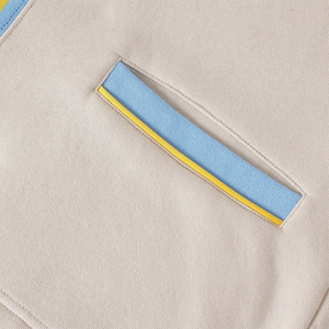 Cárdigan de invierno para mujer de Southern University, cuello redondo, forro polar varsity, bordado de letras en chenilla, puños de punto, detalles en azul y dorado - Product Image 2