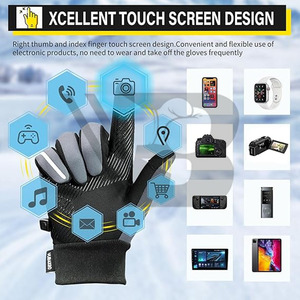 Best Supplier Winter Outdoor Riding Warm <b>Touch</b> <b>Screen</b> <b>Gloves</b> Windproof Reflective Strip Sports Cycling <b>Gloves</b> - Product Image 2