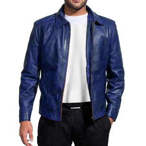 Custom Design Men Genuine <b>Leather</b> <b>Jacket</b> Motorcycle Biker Style Cowhide <b>Winter</b> Warm <b>Jacket</b> Wholesale Factory - Product Image 1