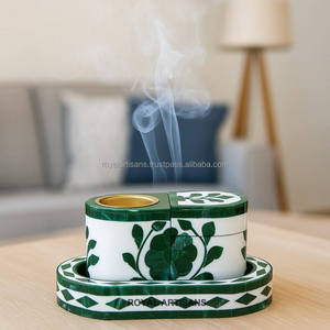 ROYAL ARTISANS 2-in-1 Resin <b>Bakhoor</b> Burner Eco-Friendly Arabic <b>Oud</b> Incense Holder with Charcoal for Home Fragrance - Product Image 6