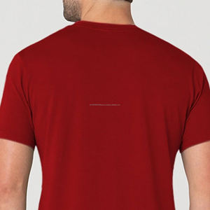 Nueva Camiseta Larga Ajustada para Hombre, 100% Algodón, 95% Algodón, 5% Elastano, Camiseta Deportiva Ajustada con Dobladillo Curvo Más Largo - Product Image 4