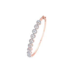 Exclusiva Pulsera de Diamantes Chapada en Oro Brillante con Corte Brillante de 1.37 Ct y Engaste de Garra para Regalo de Boda o Fiesta para Mujer - Product Image 3