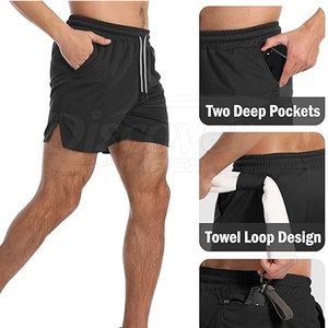Custom Design Factory Made Training Shorts Your Own Logo Men Casual <b>Mid</b> Breathable Quick Dry Drawstring Closure Comfortable - Product Image 5