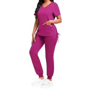 Tenues médicales personnalisées en spandex pour hôpitaux – Ensembles d'uniformes d'infirmières et de professionnels de la santé sur mesure en gros - Product Image 1