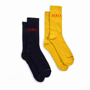 Oem Custom Logo Designer Unisex Crew Autumn Print Bottom Terry Breathable Eco-Friendly Grip <b>Running</b> Sports <b>Socks</b> - Product Image 4