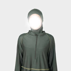 Traje de Baño Burkini Musulmán Modesto para Mujer, Talla Grande, Secado Rápido, Transpirable, Manga Larga, Traje de Baño Islámico para Playa - Product Image 5