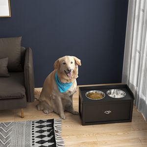 Ciotola Rialzata in Acciaio Inossidabile per Cani 4L, Distributore Automatico Portatile di Cibo per Animali Domestici, Ciotola per Cuccioli con Capacità 6L - Nessuna Spedizione nei Fine Settimana - Product Image 1