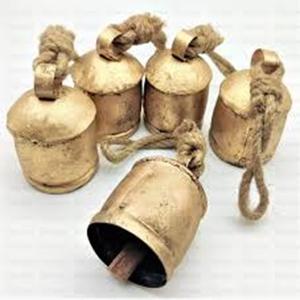 Nuevas Campanas de Metal Dorado con Diseño Personalizado, Pintadas a Mano, Estilo Antiguo, Precio al por Mayor, Día Nacional de la India - Product Image 3