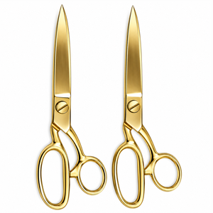 Golden Tailor Scissors Stainless Steel Smooth Edge DIY Grade Metal Handle <b>Fabric</b> Sewing <b>Shears</b> Cutting Tool - Product Image 5