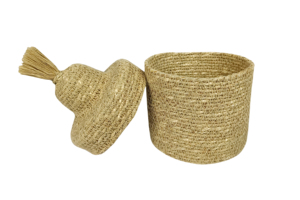 Colorful Seagrass Rattan <b>Gift</b> <b>Box</b> with Lid for <b>Ramadan</b> Kareem and Gergean Handmade Decorative Storage Basket <b>Ramadan</b> Kareem - Product Image 4