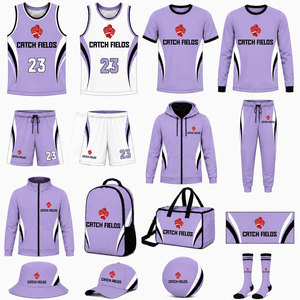 Reversible Basketball Jersey Set Custom Sublimation Youth Basketball Uniform with Shorts Personalized Basketball Equipment - Product Image 2