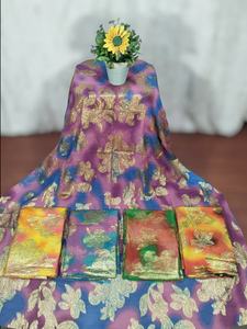 2026 Súper Clásico Somalian Fransawi Garbasaar con Patrón de Brillo en Tela de Color y Diseño Floral para Ocasiones Especiales - Product Image 6