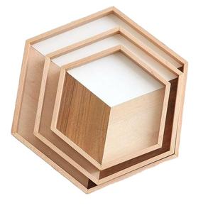 Juego de Bandejas de Servir de Madera Hechas a Mano de Alta Calidad B.S INTERNATIONAL, Tres Acabados Pulidos, Diseño Clásico, Grado Doméstico - Product Image 2