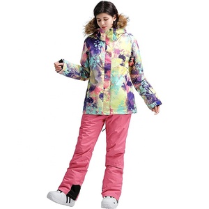 <span class=keywords><strong>Veste</strong></span> et pantalon <span class=keywords><strong>de</strong></span> <span class=keywords><strong>Ski</strong></span> pour <span class=keywords><strong>femme</strong></span>, combinaison <span class=keywords><strong>de</strong></span> neige imperméable, coupe-vent, <span class=keywords><strong>veste</strong></span> <span class=keywords><strong>de</strong></span> Snowboard, manteau isolé - Product Image 2