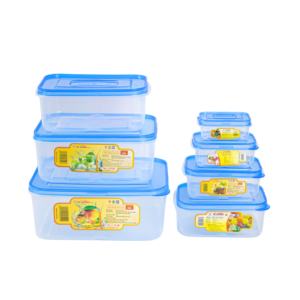 Récipient alimentaire rectangulaire en plastique multi-usages écologique avec couvercle pour le stockage frais de la viande poisson légumes dans la cuisine - Product Image 2