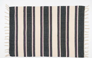 Alfombra Rectangular Floral para Ejercicio, Tejida a Mano, Antideslizante, Reversible, Lavable, de Algodón, Grosor Medio - Product Image 4