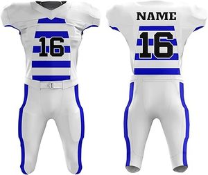 Ropa Deportiva Cómoda de Alta Calidad a Precio Razonable, Uniforme de Fútbol Americano Personalizado con Nombre y Número del Equipo - Product Image 1