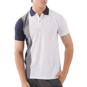 Chemises à manches courtes pour hommes, prix de gros, vêtements décontractés, nouveau design, couleur unie, respirantes, polos pour hommes - Product Image 1