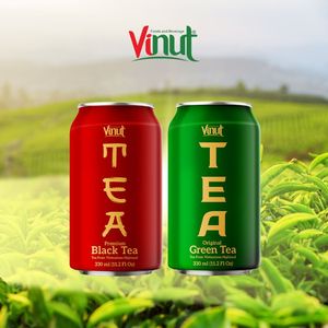 VINUT 330ml Original Green <b>Tea</b> Vietnamese Highland Alu Can 24 Months Shelf Life <b>Bubble</b> <b>Tea</b> <b>Ingredients</b> Private Label Supply - Product Image 2
