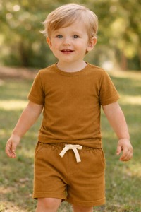 Ensemble haut et bas pour bébé garçon 100% coton, personnalisé, doux, respirant, respectueux de la peau, confortable, tenue quotidienne pour bébé - Product Image 5