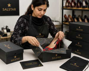 Vente en gros de chaussures pour femmes, escarpins à talons aiguilles en tartan écossais, bout pointu, chaussures à carreaux, logo personnalisé, chaussures OEM - Product Image 6