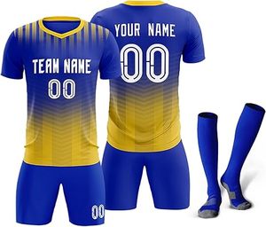 Latest Design 100% <b>Polyester</b> Soccer Uniform New Style Adults' Professional Custom Logo Custom Sizes High Quality Premium Quality - Product Image 1