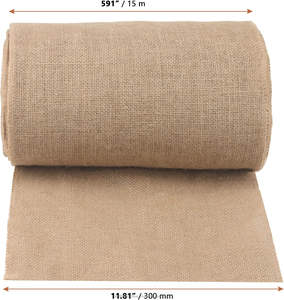 <b>12</b> <b>Inch</b> <b>X</b> 50 Feet Eco-Friendly Jute Burlap Fabric Roll <b>16</b> Yards Breathable Moisture-Absorbent Table Runner Hessian Roll Craft - Product Image 2