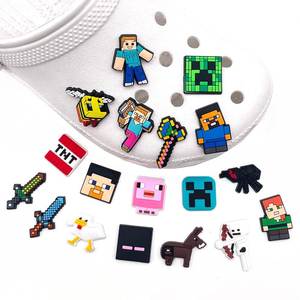 Patchs PVC Minecraft 3D en relief, autocollants, formes irrégulières, décorations en plastique pour cadeaux - Product Image 4