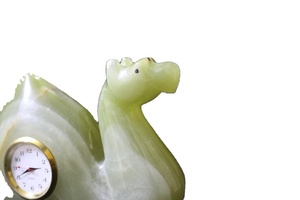 Đa màu xanh lá cây Lạc Đà Onyx đồng hồ, handmade Onyx bảng đồng hồ, onyx đồng hồ - Product Image 3