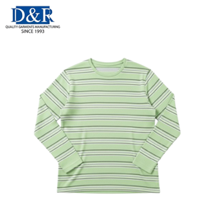 T-shirt en tricot gaufré pour homme, best-seller, vêtement décontracté, fabrication OEM malaisienne, tissu thermique texturé, manches longues, pour l'hiver, à superposer - Product Image 4